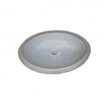 Fairmont Designs S-100WH - White (WH) Oval Ceramic Undermount Sink