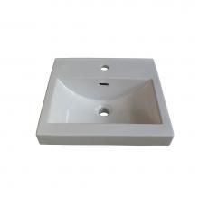 Fairmont Designs S-11018W1 - 18x16'' White Ceramic Sink