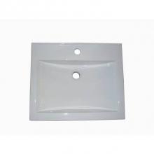 Fairmont Designs S-11021W1 - 22x18'' White Ceramic Sink
