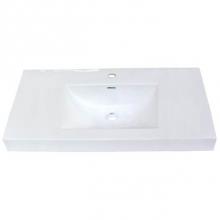 Fairmont Designs S-11036W1 - 36x18'' White Ceramic Sink