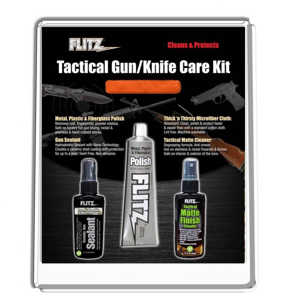 1.76Oz Polish, 1.7Oz Tactical Matte Cleaner, 1.7Oz Gun Sealant, Microfiber Cloth In Polybag