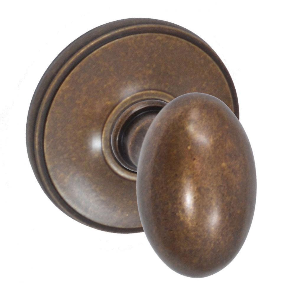 Egg Knob with Cambridge Rose Passage Set in Medium