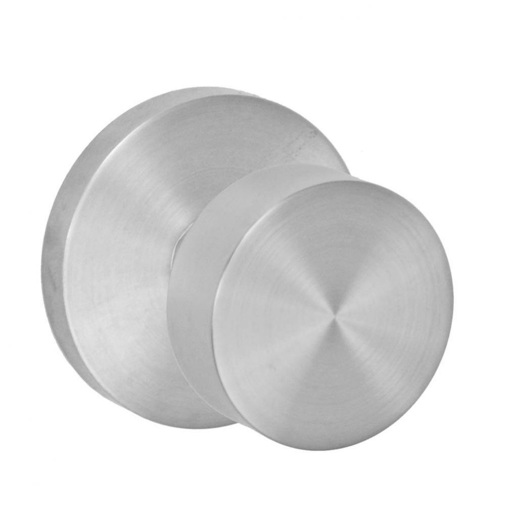2050 Knob with Contemporary Rose Dummy Single in Brushed Stainless