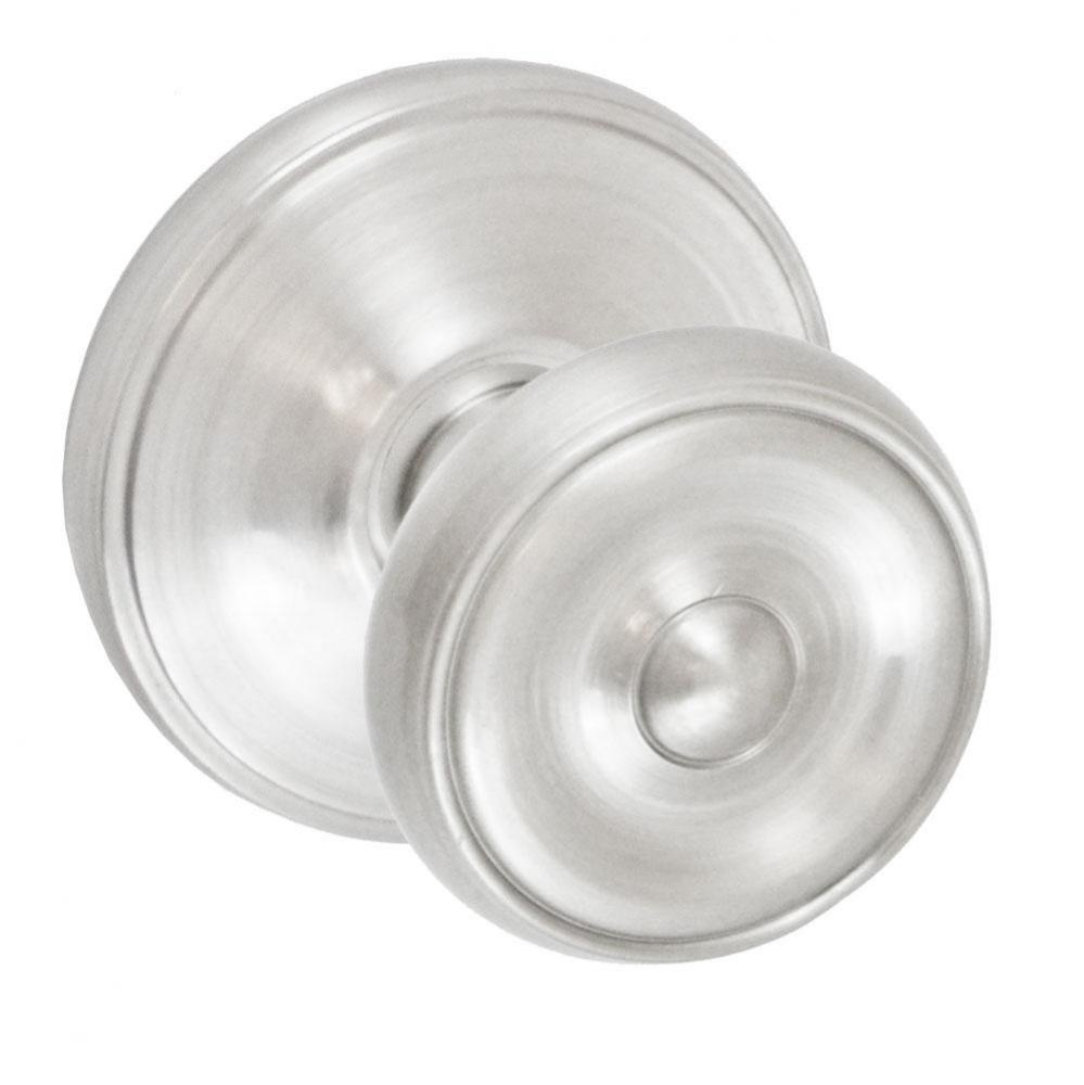 Cambridge Knob with Cambridge Rose Privacy Set in Brushed