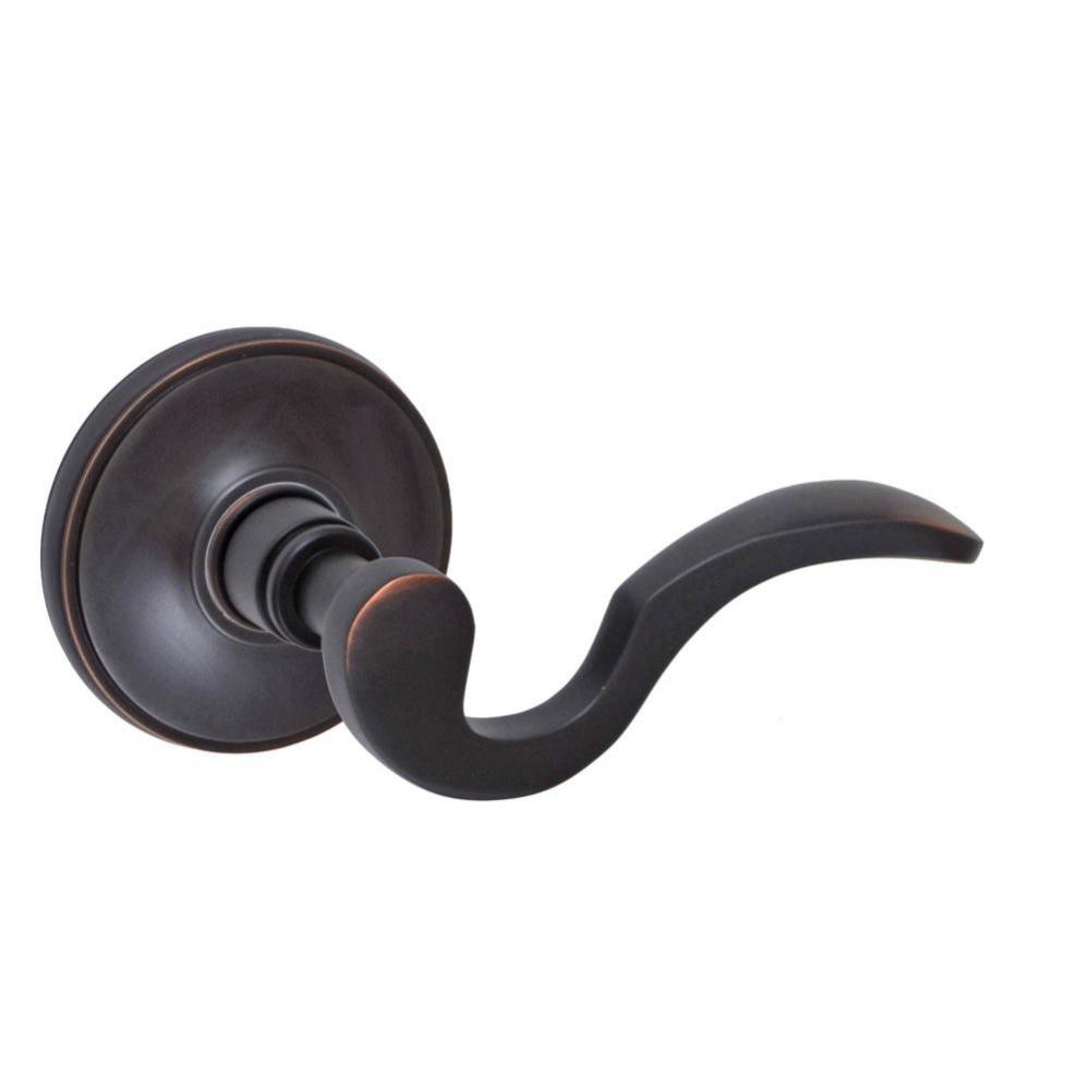 Drop Tail  Lever with Cambridge Rose Dummy Single in Oil Rubbed Bronze - Right