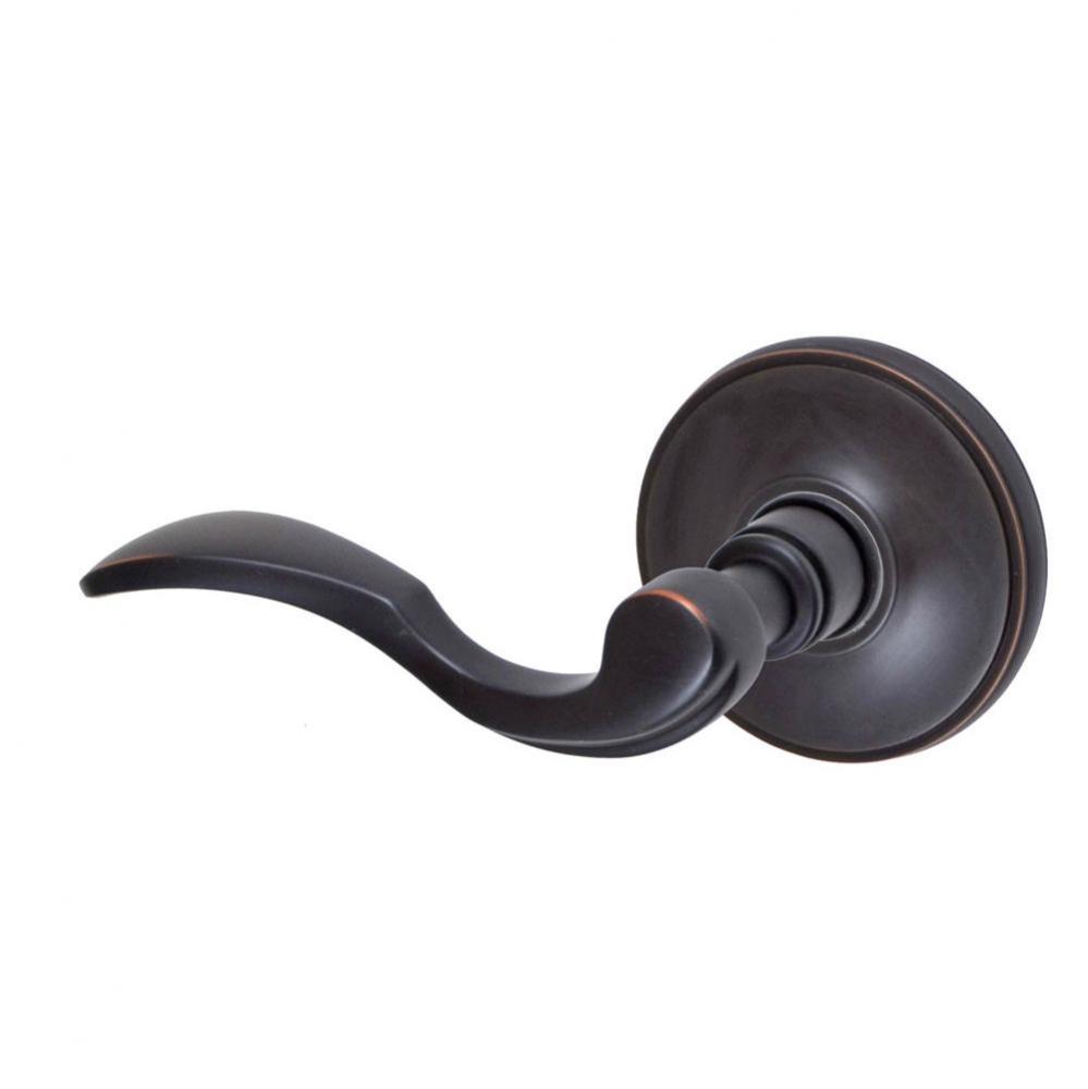 Paddle Lever with Cambridge Rose Dummy Single in Oil Rubbed Bronze - Left