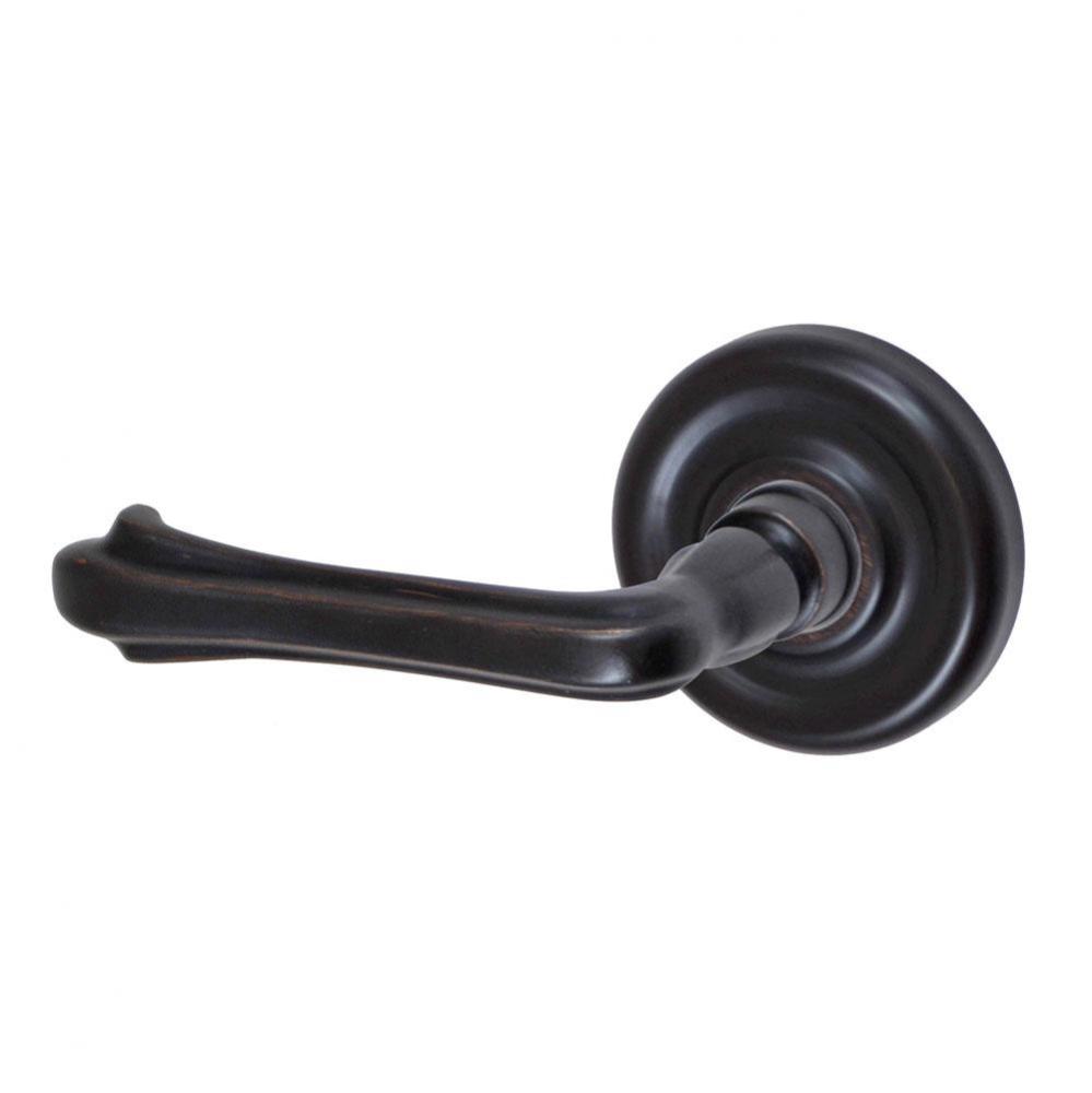 Claw Foot Lever with Contoured Radius Rose Dummy Single in Oil Rubbed Bronze - Left