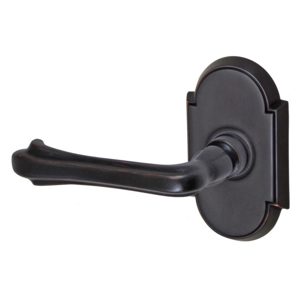Claw Foot Lever with Tarvos Rose Dummy Single in Oil Rubbed Bronze - Left