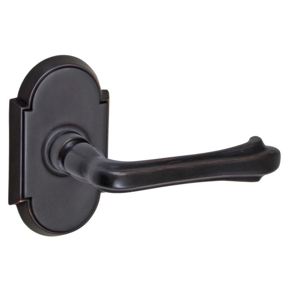 Claw Foot Lever with Tarvos Rose Dummy Single in Oil Rubbed Bronze - Right