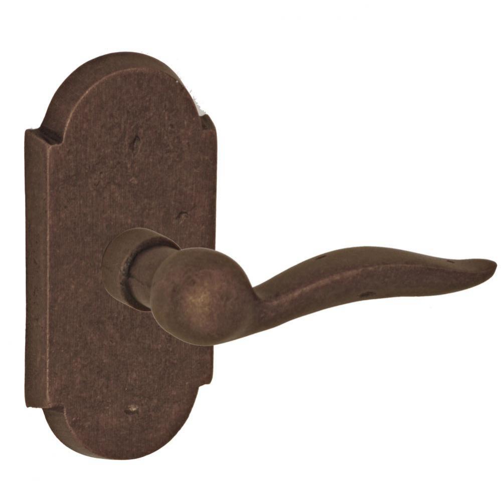 Sandcast Bronze Drop Tail Lever with Sandcast Bronze Large Scalloped Plate Dummy Single in