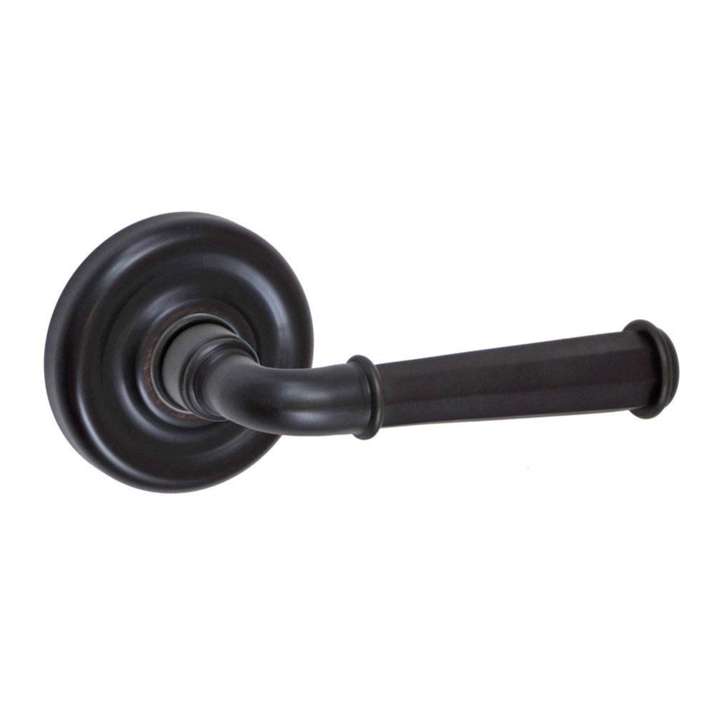 St Charles Lever with Contoured Radius Rose Dummy Single in Oil Rubbed Bronze - Right