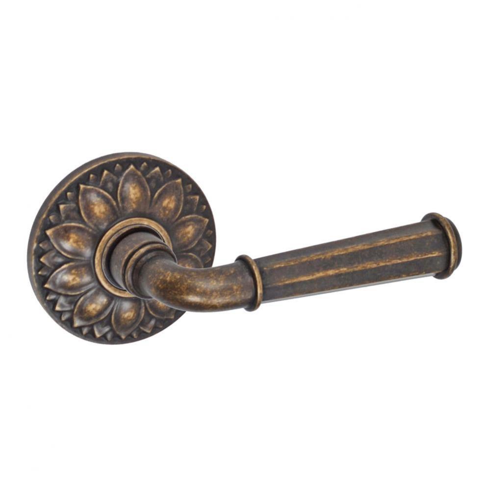 St Charles Lever with Floral Rose Dummy Single in Medium Bronze - Right