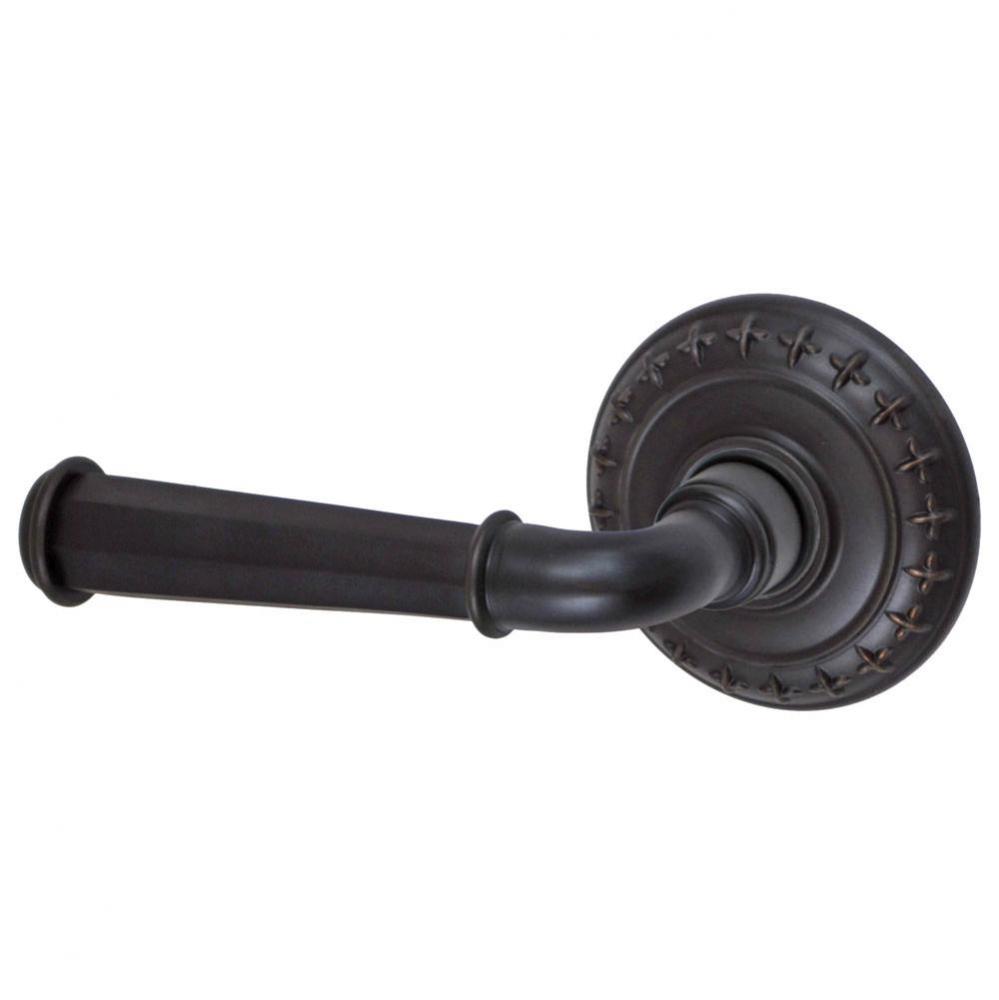 St Charles Lever with St. Charles Rose Passage Set in Oil Rubbed Bronze - Left