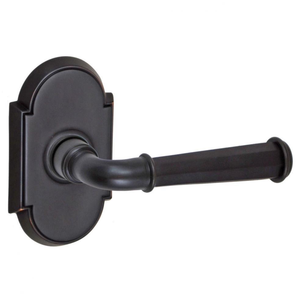 St Charles Lever with Tarvos Rose Passage Set in Oil Rubbed Bronze - Right