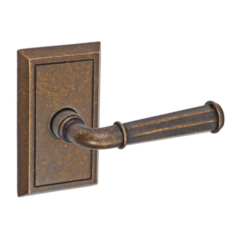 St Charles Lever with Shaker Rose Passage Set in Medium Bronze - Right