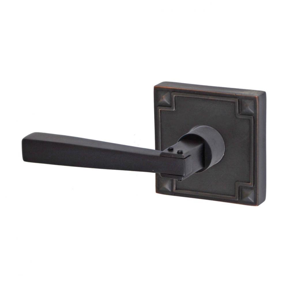 Sonoma Lever with Sonoma Rose Passage Set in Oil Rubbed Bronze - Left