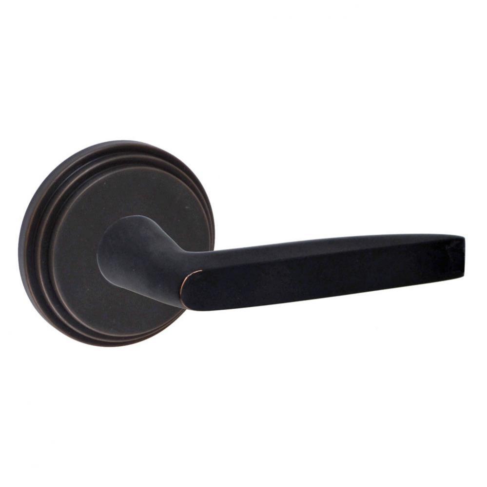 Empire Lever with Stepped  Rose Dummy Single in Oil Rubbed Bronze - Right