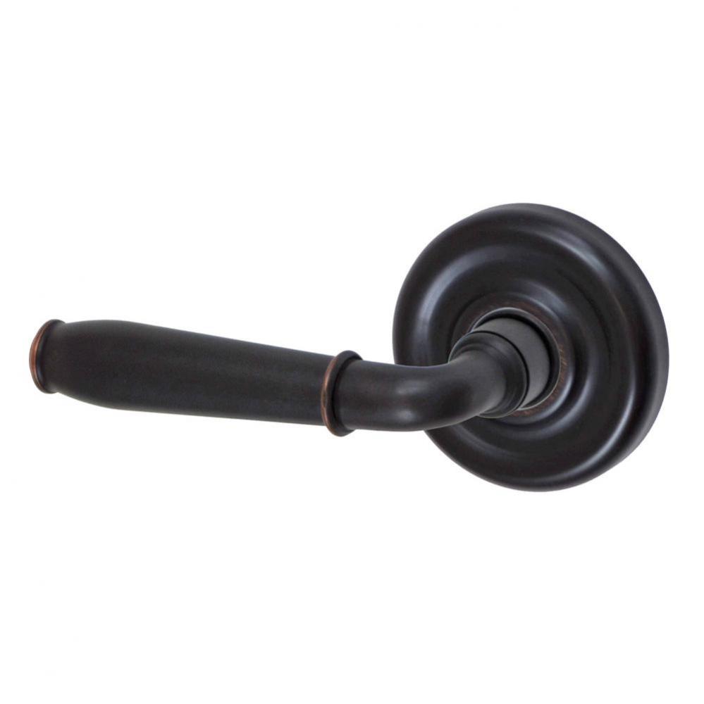 Turnberry Lever with Contoured Radius Rose Dummy Single in Oil Rubbed Bronze - Left