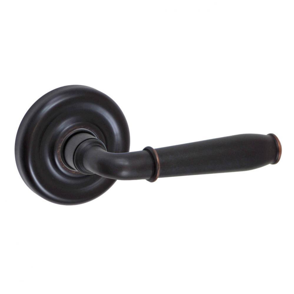 Turnberry Lever with Contoured Radius Rose Dummy Single in Oil Rubbed Bronze - Right