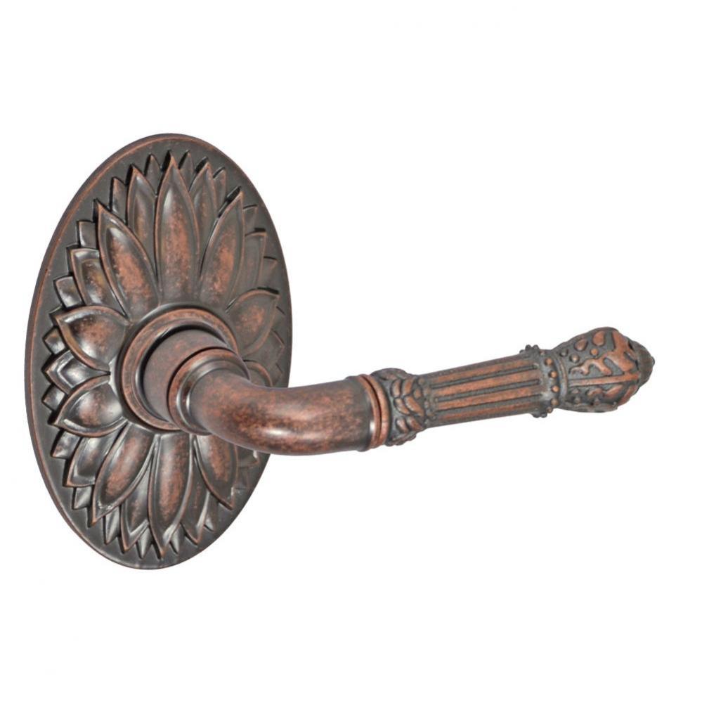 Venetian Lever with Oval Floral Rose Dummy Single  - Right