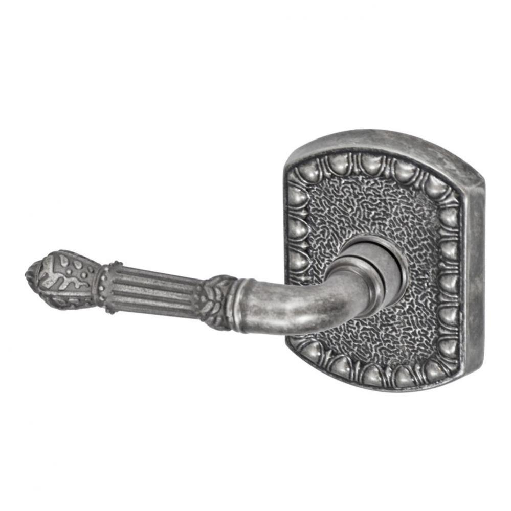 Venetian Lever with Olde World Rose Passage Set in Antique Pewter - Left