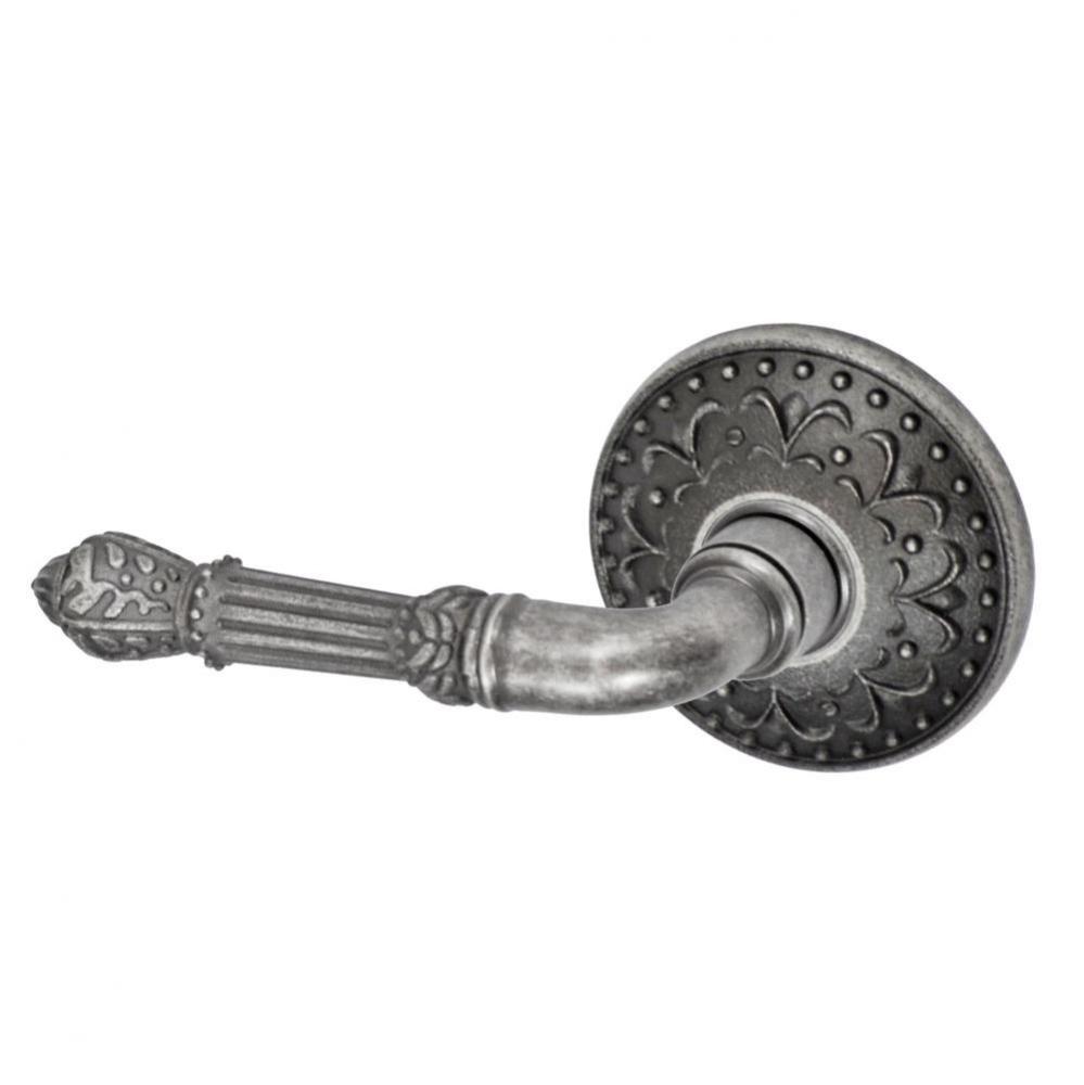 Venetian Lever with Venice  Rose Passage Set in Antique Pewter - Left