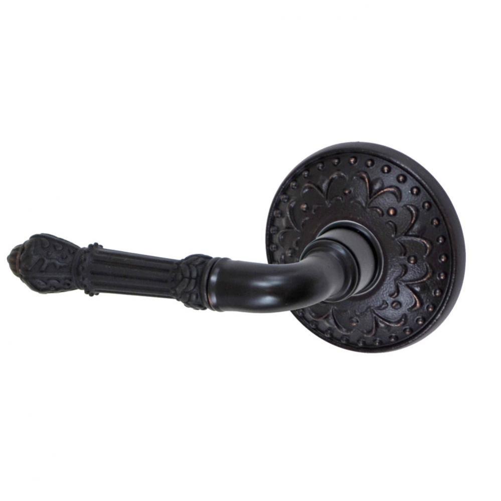 Venetian Lever with Venice  Rose Dummy Single in Oil Rubbed Bronze - Left