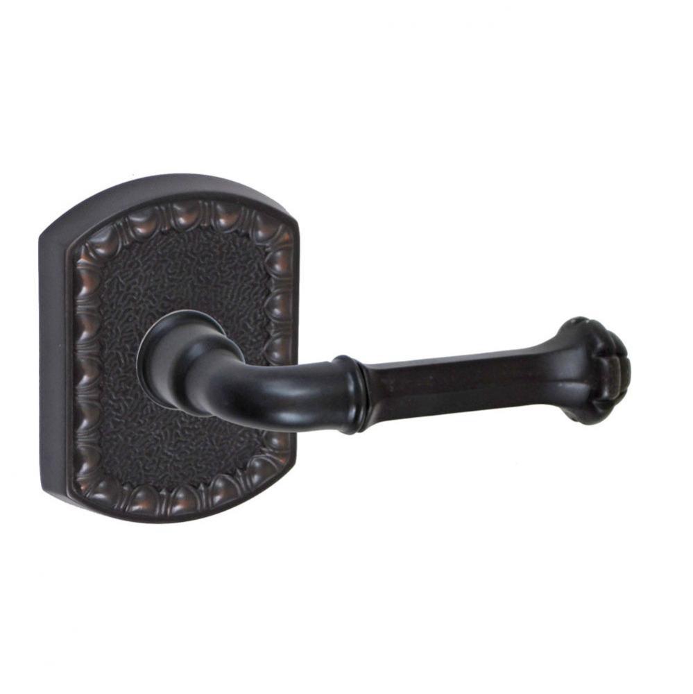 Tuscan Lever with Olde World Rose Passage Set in Oil Rubbed Bronze - Right