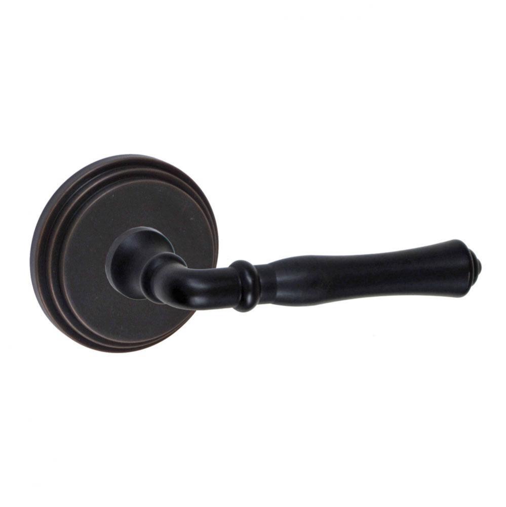 Cape Anne Lever with Stepped  Rose Dummy Single in Oil Rubbed Bronze - Right
