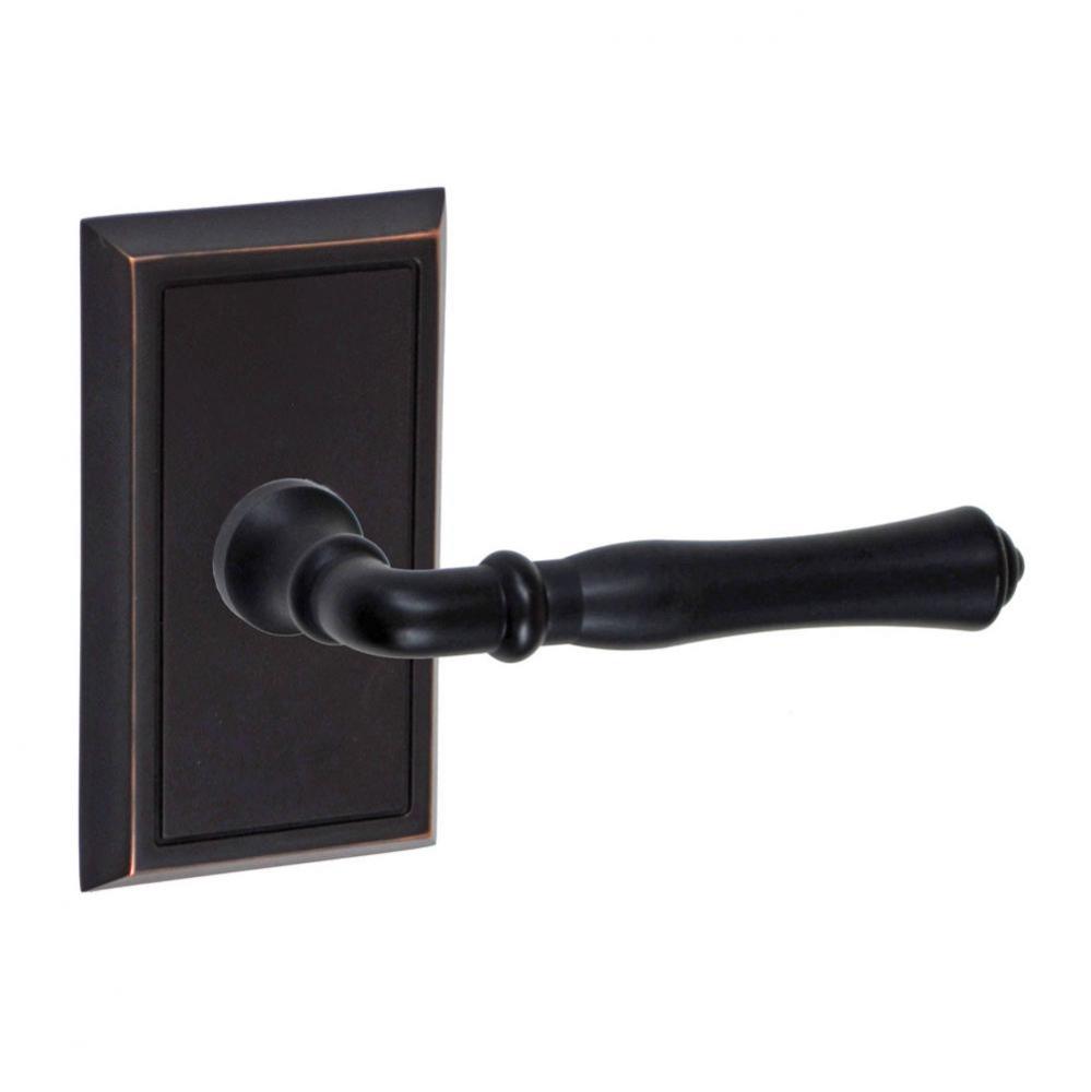 Cape Anne Lever with Shaker Rose Dummy Single in Oil Rubbed Bronze - Right