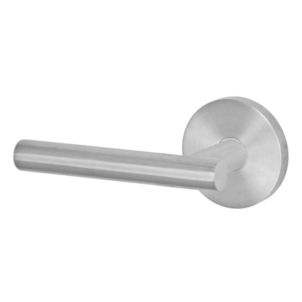 2060 - Stainless Steel Lever with Contemporary Rose Passage Set in Brushed Stainless Steel - Left