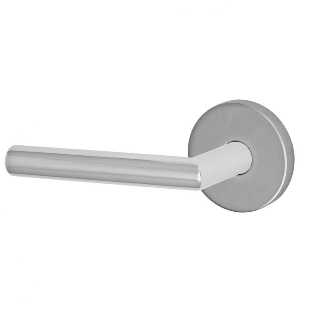 2060 - Stainless Steel Lever with Contemporary Rose Dummy Single in Polished Stainless Steel -