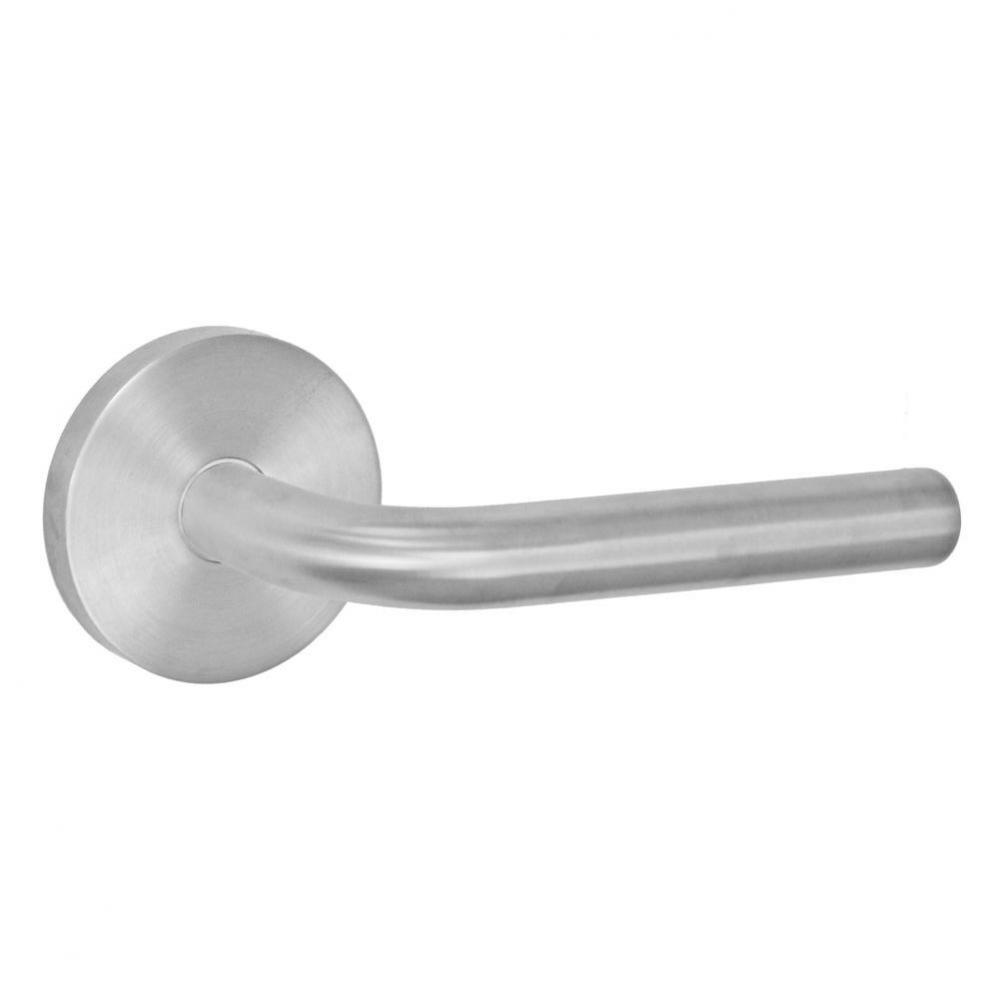 2080 - Stainless Steel Lever with Contemporary Rose Dummy Single in Brushed Stainless Steel -