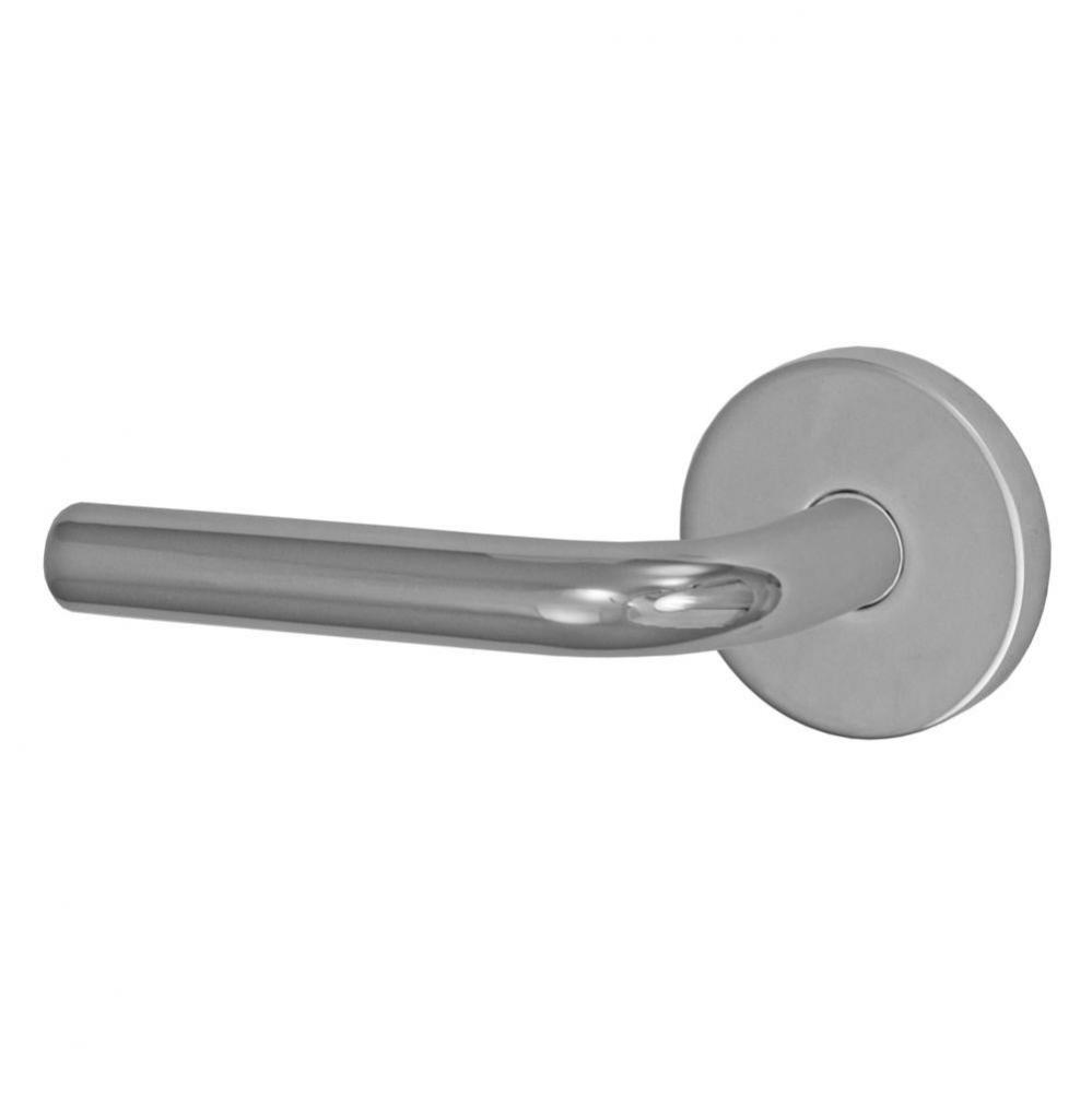 2080 - Stainless Steel Lever with Contemporary Rose Dummy Single in Polished Stainless Steel -