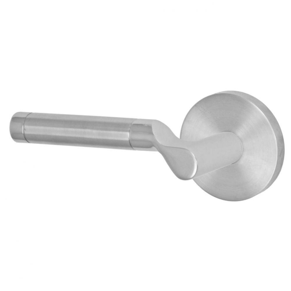 3020 - Stainless Steel Lever with Contemporary Rose Passage Set in Brushed Stainless Steel - Left