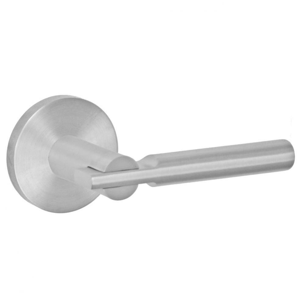 3040 - Stainless Steel Lever with Contemporary Rose Passage Set in Brushed Stainless Steel -