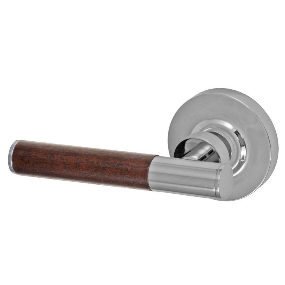 Samui Lever with Contemporary Rose Dummy Single in Polished Chrome - Left