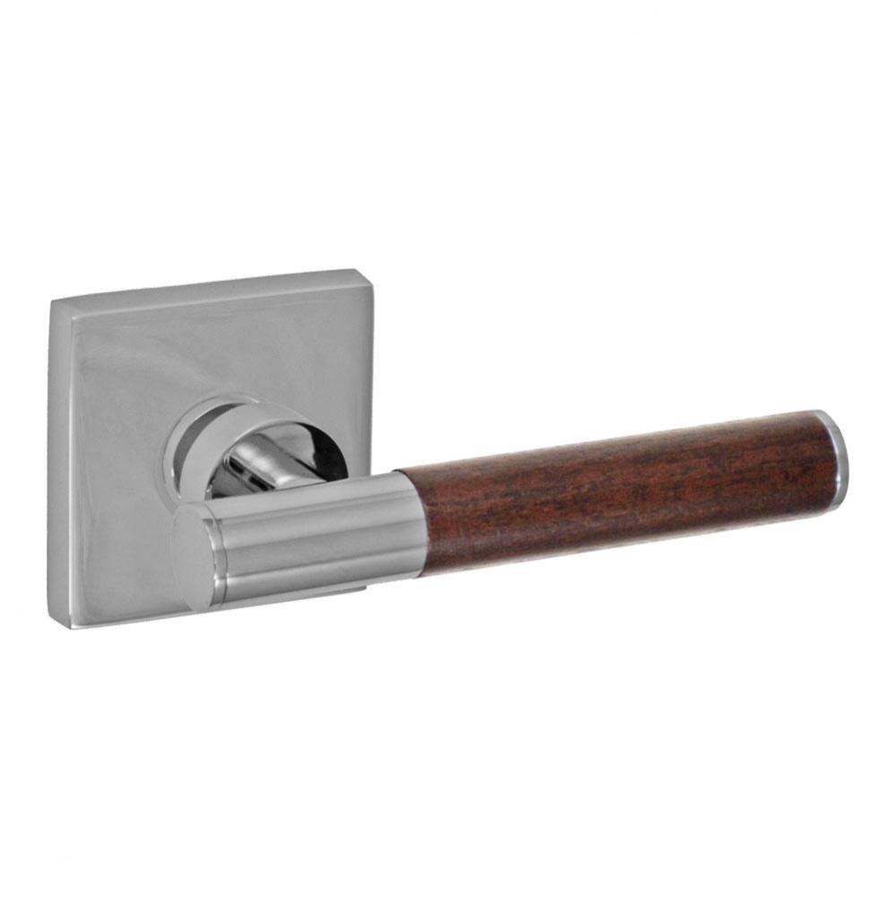 Samui Lever with Square Rose Dummy Single in Polished Chrome - Right