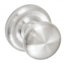 Fusion V-01-A7-0-BRN - Half-Round Knob with Contoured Radius Rose Privacy Set in Brushed