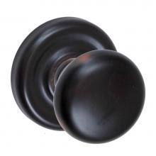 Fusion D-01-A7-E-ORB - Half-Round Knob with Contoured Radius Rose Dummy Single in Oil Rubbed