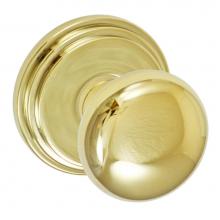 Fusion D-01-B1-E-PVD - Half-Round Knob with Stepped  Rose Dummy Single in PVD