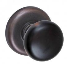 Fusion D-01-B2-E-ORB - Half-Round Knob with Radius  Rose Dummy Single in Oil Rubbed