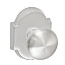 Fusion D-01-E3-E-BRN - Half-Round Knob with Beveled Scalloped Rose Dummy Single in Brushed