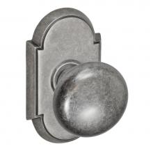 Fusion D-01-E8-E-ATP - Half-Round Knob with Tarvos Rose Dummy Single in Antique