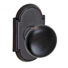 Fusion D-01-E8-E-ORB - Half-Round Knob with Tarvos Rose Dummy Single in Oil Rubbed