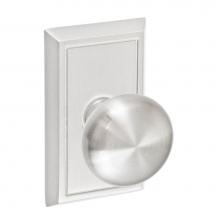 Fusion D-01-S8-E-BRN - Half-Round Knob with Shaker Rose Dummy Single in Brushed