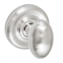 Fusion D-02-A7-E-BRN - Egg Knob with Contoured Radius Rose Dummy Single in Brushed