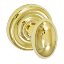 Fusion D-02-A7-E-PVD - Egg Knob with Contoured Radius Rose Dummy Single in PVD