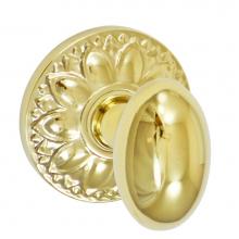 Fusion D-02-D8-E-PVD - Egg Knob with Floral Rose Dummy Single in PVD