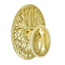 Fusion D-02-D9-E-PVD - Egg Knob with Oval Floral Rose Dummy Single in PVD